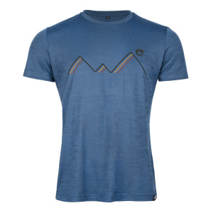 Merino Shirt 160 Lando m stahlblau für Herren von SCROC Merino Shirt 160 Lando m stahlblau für Herren von SCROC
