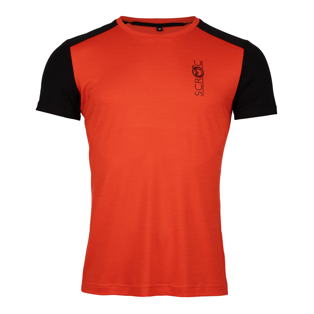 sCool Merino Shirt Haro m blutorange für Herren von SCROC