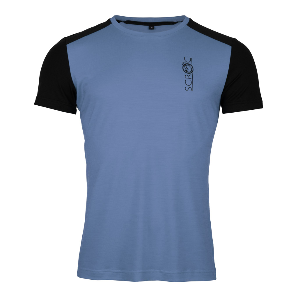 sCool Merino Shirt Haro m stahlblau für Herren von SCROC