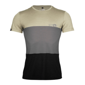sCool Merino Shirt Trico m Herren in sand von SCROC. sCool Merino Shirt Trico m Herren in sand von SCROC.