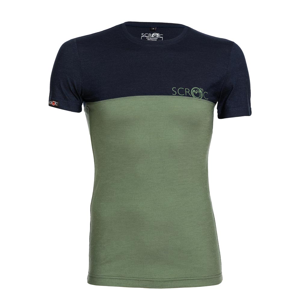 Merino Shirt Herren sMerino 155 Shirt Teo olivgrün von SCROC