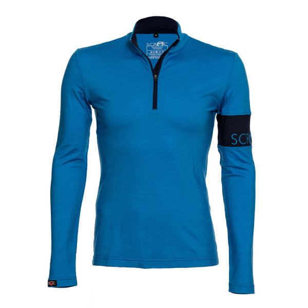 sMerino 155 Shirt Valo blau langarm Herren von SCROC.