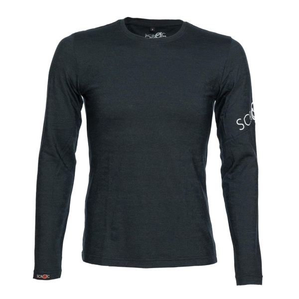 sMerino 160 Shirt Etera langarm graphite für Herren von SCROC.