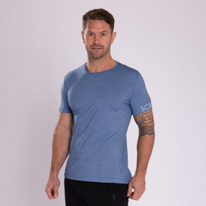 sMerino 160 Shirt Etera stahlblau für Herren von SCROC.