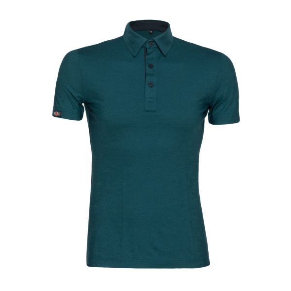 sMerino 160 Polo Solida m petrol für Herren von SCROC.