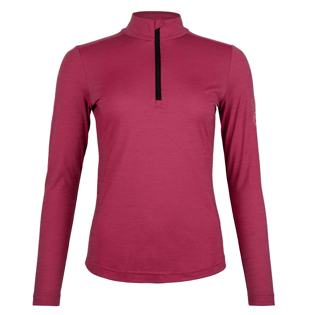 Merino Shirt 155 Tia langarm w beere für Damen von SCROC