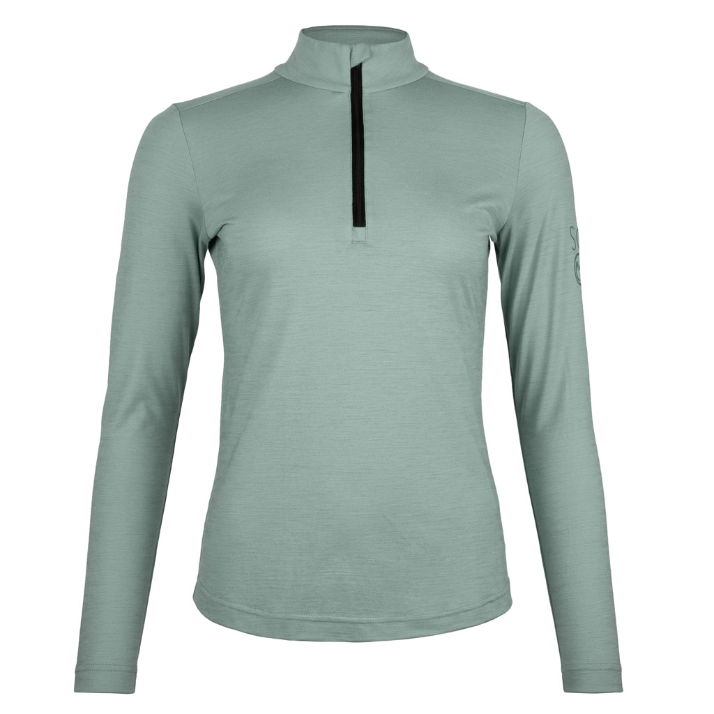 Merino Shirt 155 Tia langarm w mintgrün für Damen von SCROC