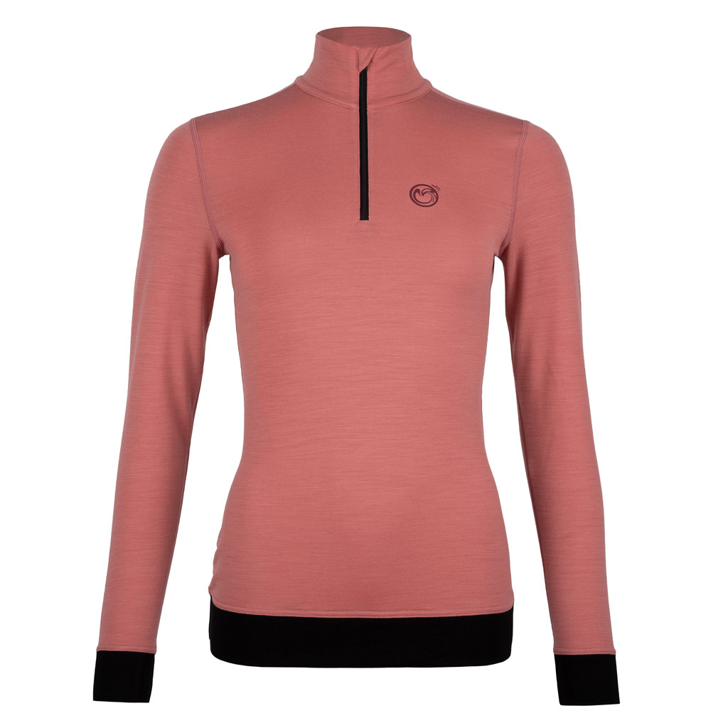 Merino Shirt 190 Movi langarm w altrosa für Damen von SCROC