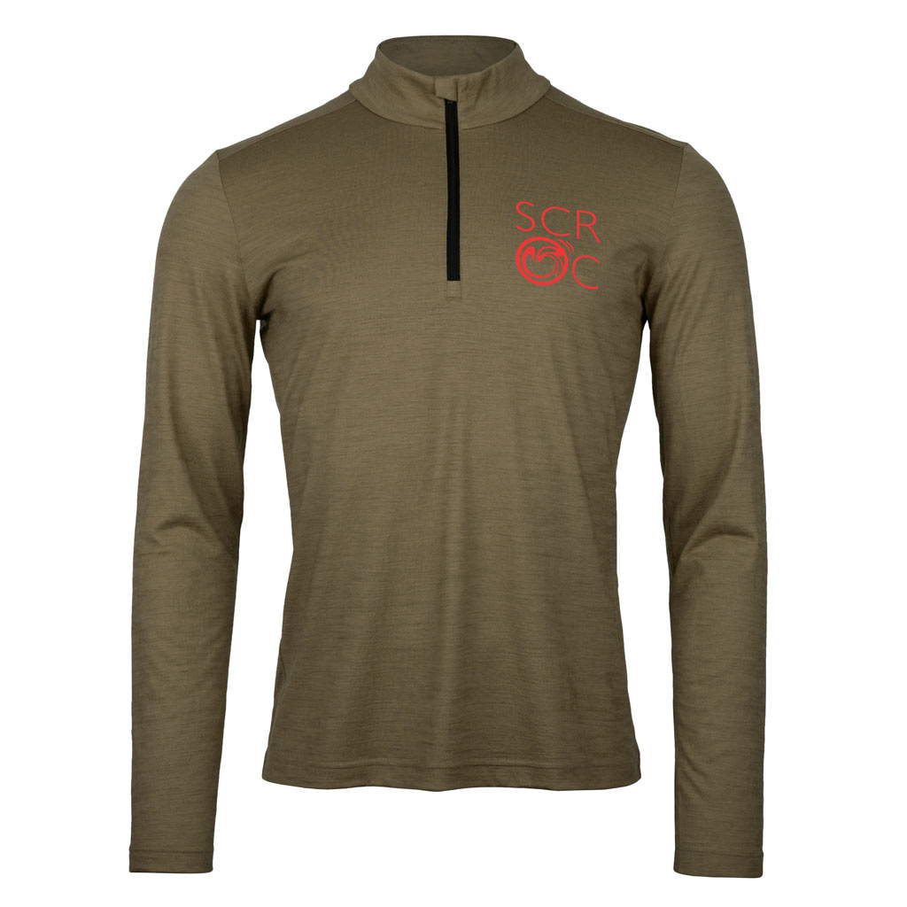 Merino Shirt 160 Kiom langarm m khaki für Herren von SCROC