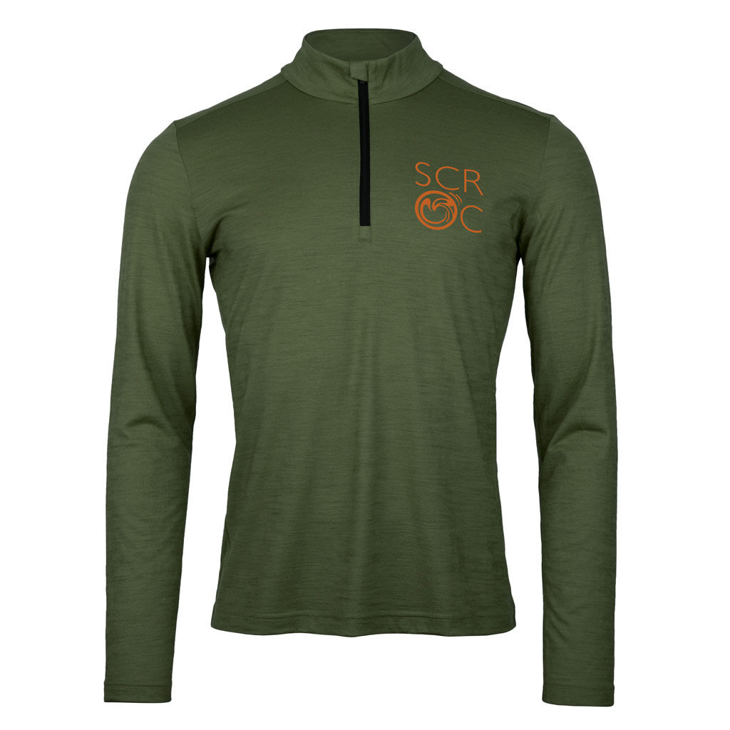 Merino Shirt 160 Kiom langarm m moosgrün für Herren von SCROC