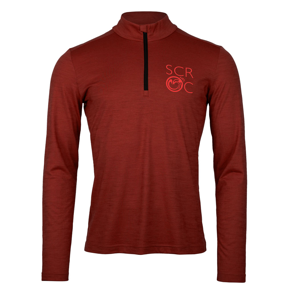 Merino Shirt 160 Kiom langarm m rostbraun für Herren von SCROC