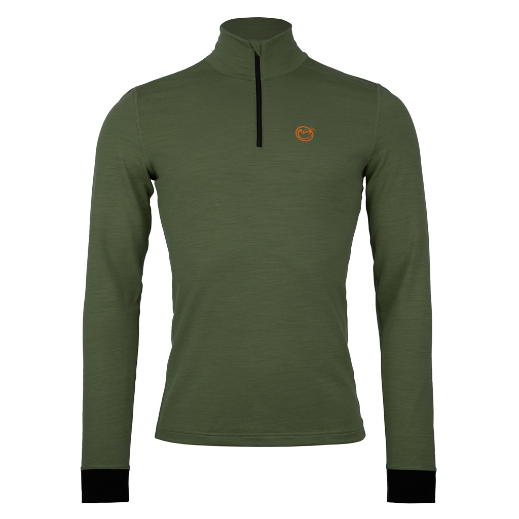 Merino Shirt langarm 190 Ruli m moosrün für Herren von SCROC