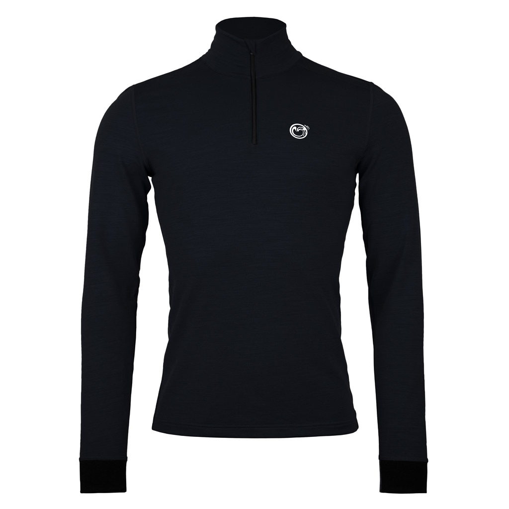 Merino Shirt langarm 190 Ruli m schwarz für Herren von SCROC