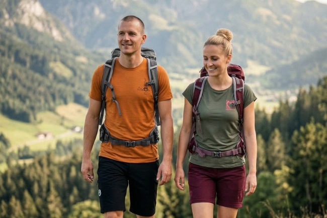 Wandern, Bergsteigen und Weitwandern mit Merino Shirts von SCROC