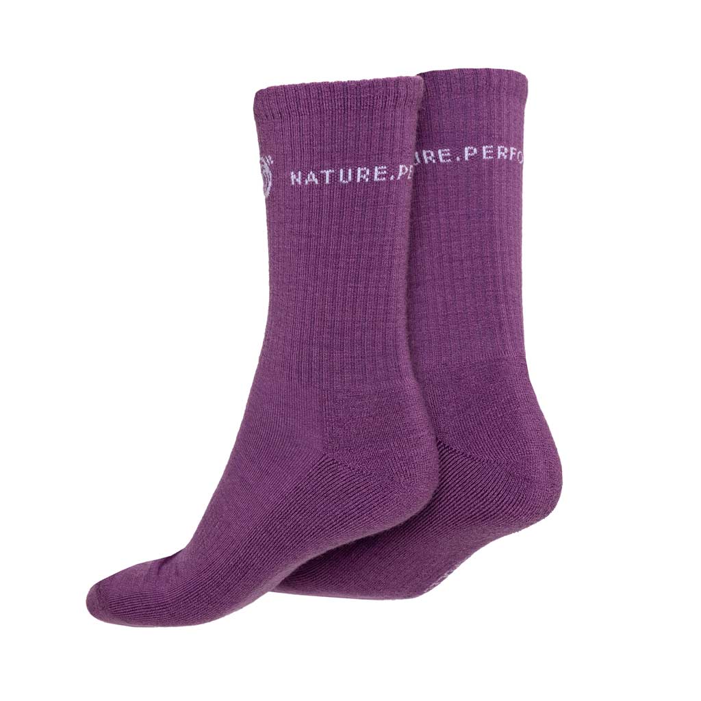 Merino Sneaker Socken 175 Atleto violett für Damen und Herren von SCROC