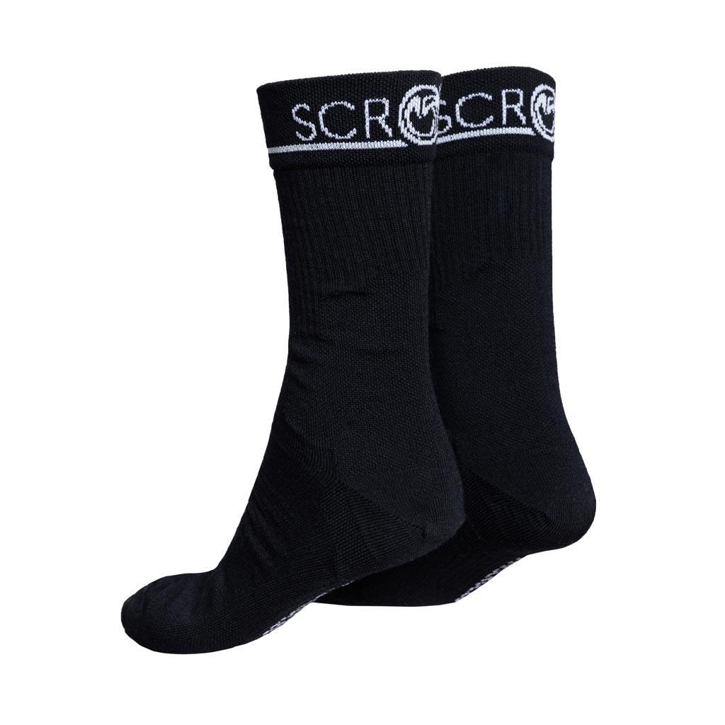 Merino Socken 160 Sana schwarz für Damen und Herren von SCROC