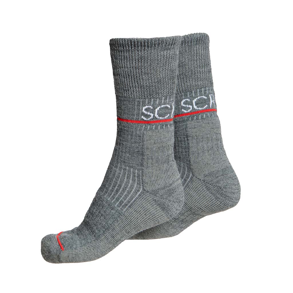 Merino Socken 190 Nuna grau für Damen und Herren von SCROC