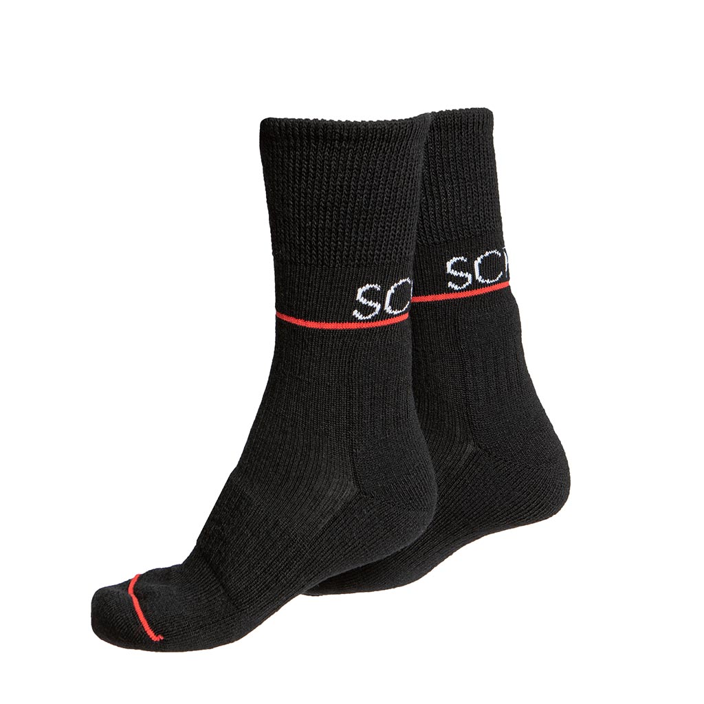 Merino Socken 190 Nuna schwarz für Damen und Herren von SCROC