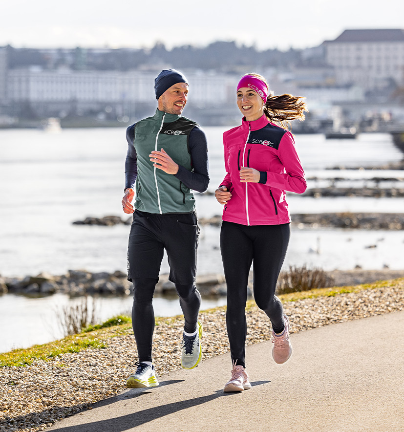 Merino Sportbekleidung in pink für Valentinstag - SCROC