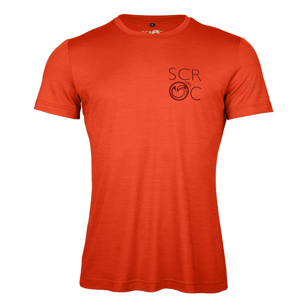 sCool Merino Shirt Amiko m blutorange Herren von SCROC