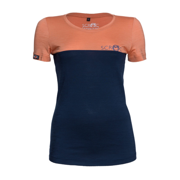 sCool Merino Shirt Duo w apricot für Damen von SCROC.