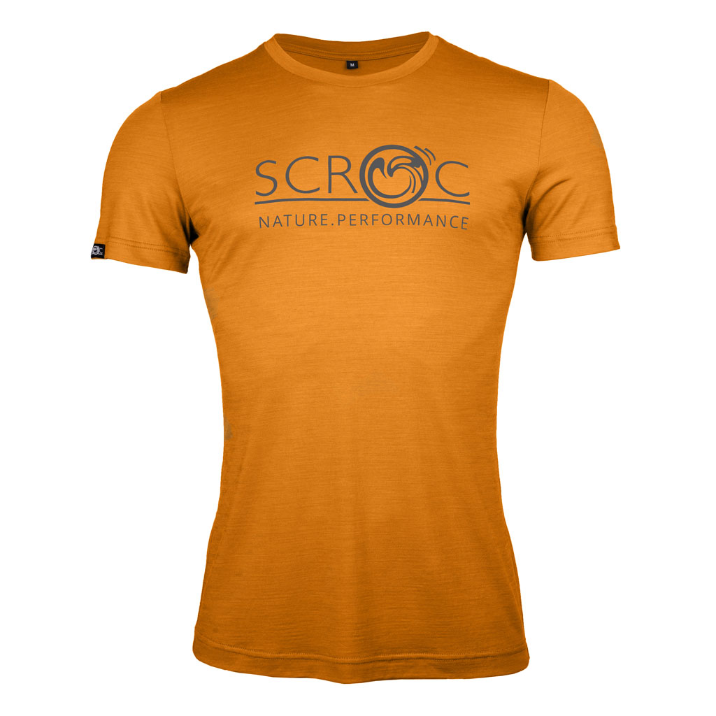 sCool Merino Shirt Eseo m mandarine Herren von SCROC