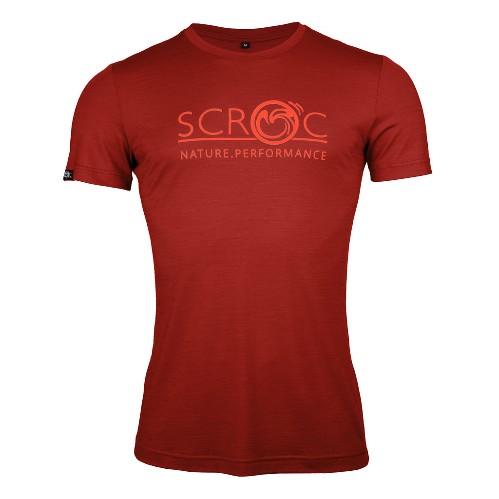 sCool Merino Shirt Eseo m rostbraun Herren von SCROC