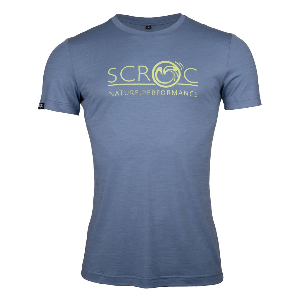 sCool Merino Shirt Eseo m stahlblau Herren von SCROC