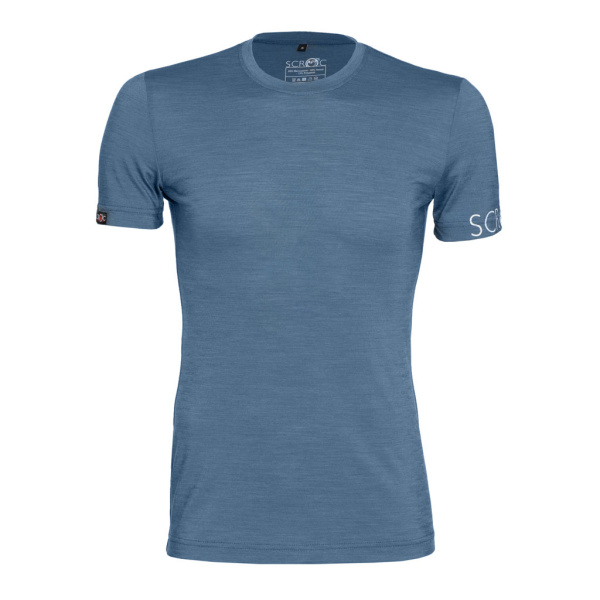 sCool Merino Shirt Friska stahlblau für Herren von SCROC.