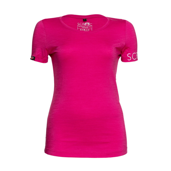 sCool Merino Shirt Friska w pink für Damen von SCROC.