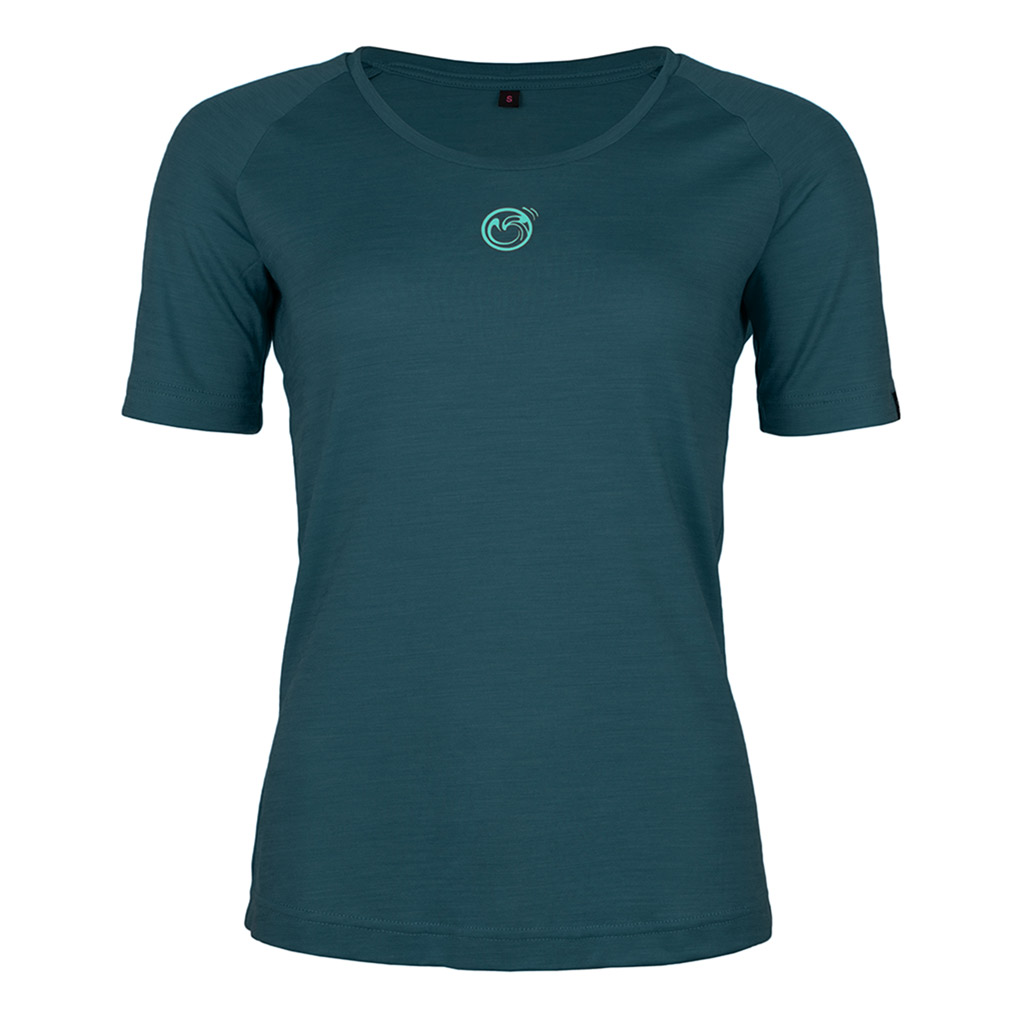 sCool Merino Shirt Koni petrol Damen von SCROC