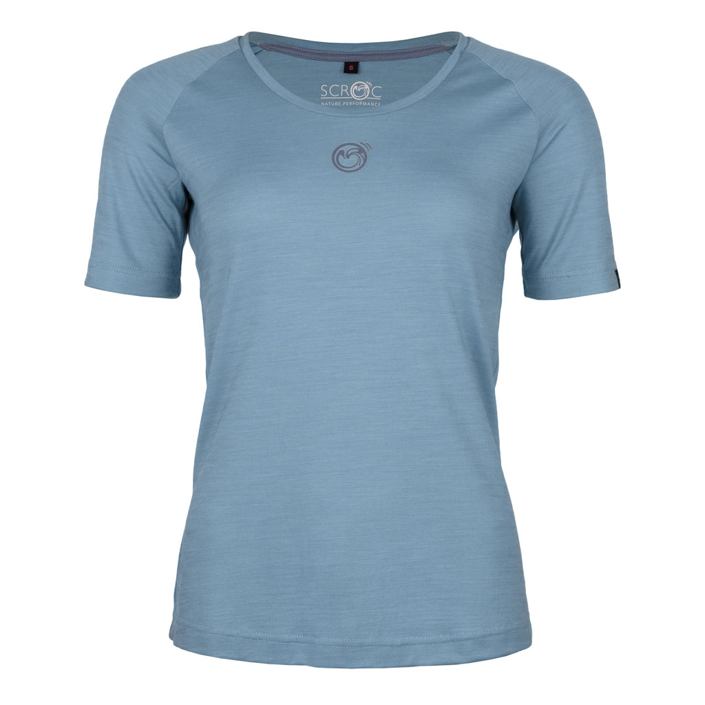 sCool Merino Shirt Koni w himmelblau Damen von SCROC