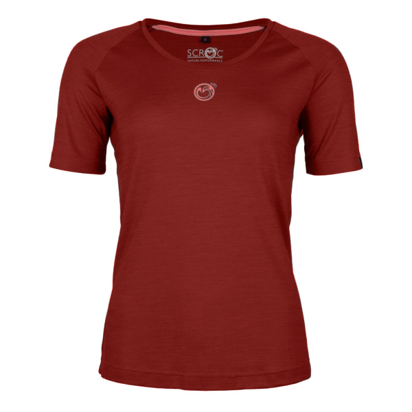sCool Merino Shirt Koni w in rostbraun für Damen von SCROC.
