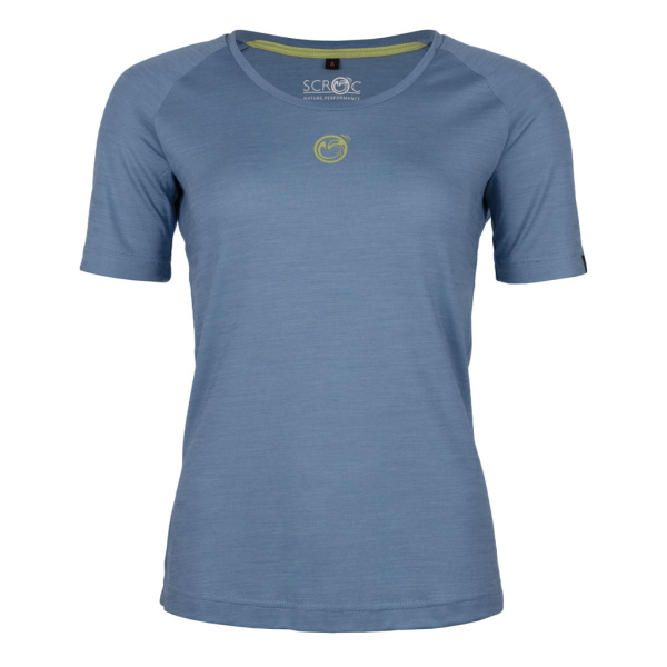 sCool Merino Shirt Koni w in stahlblau für Damen von SCROC.