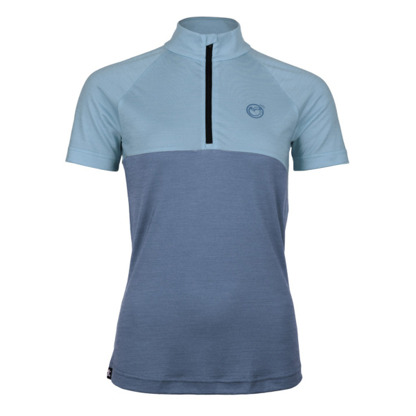 sCool Merino Shirt Lerta w in stahlblau für Damen von SCROC.