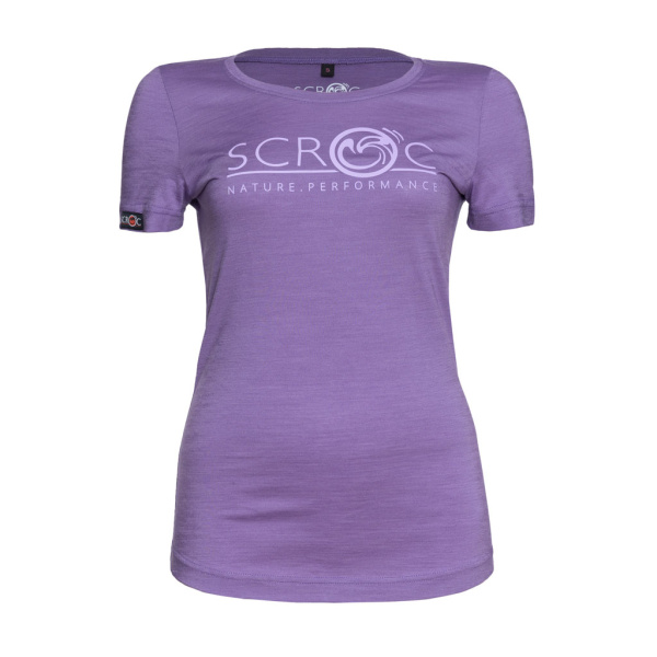 Das sCool Merino Shirt Peco w flieder für Damen von SCROC.