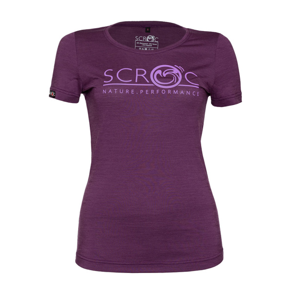 Das sCool Merino Shirt Peco w violett für Damen von SCROC.