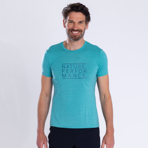 sCool Merino Shirt Peri m für Herren in türkis von SCROC.