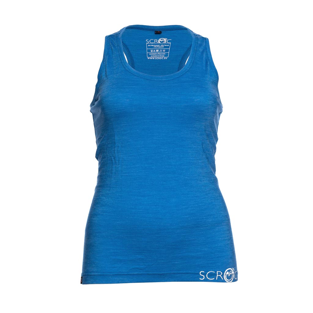 sCool Merino Shirt Somero w blau Damen von SCROC