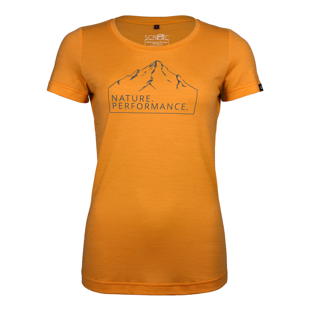 sCool Merino Shirt Teni w mandarine Damen von SCROC