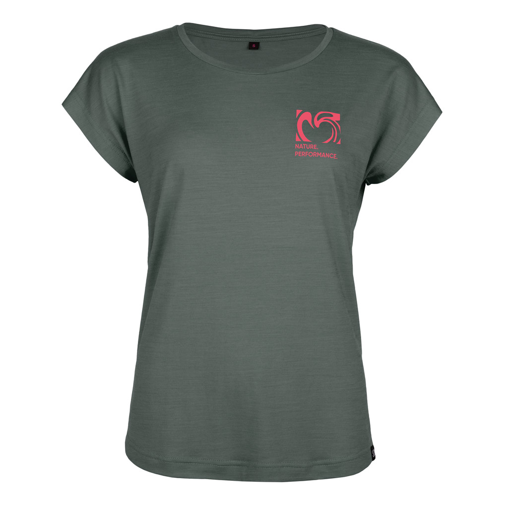 sCool Merino Shirt Viva w dunkler Salbei für Damen von SCROC