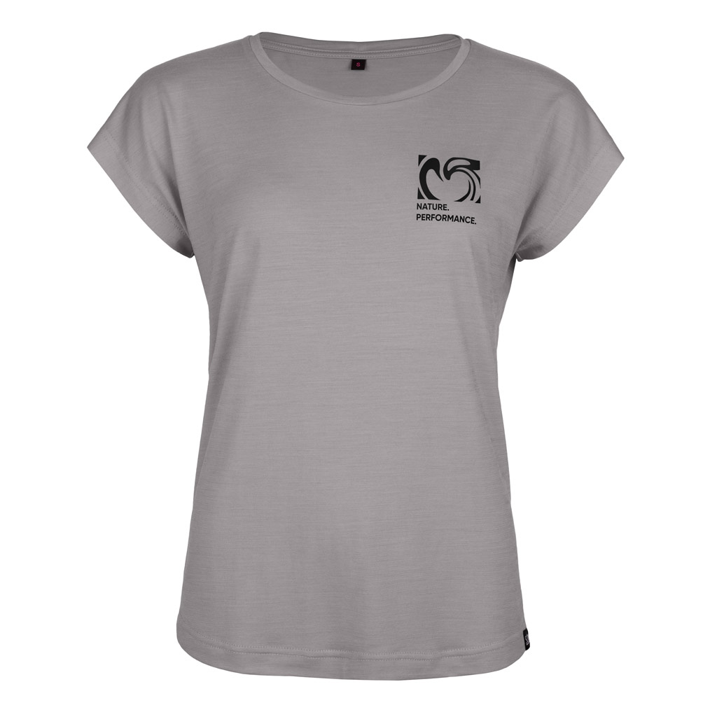 sCool Merino Shirt Viva w hellgrau für Damen von SCROC