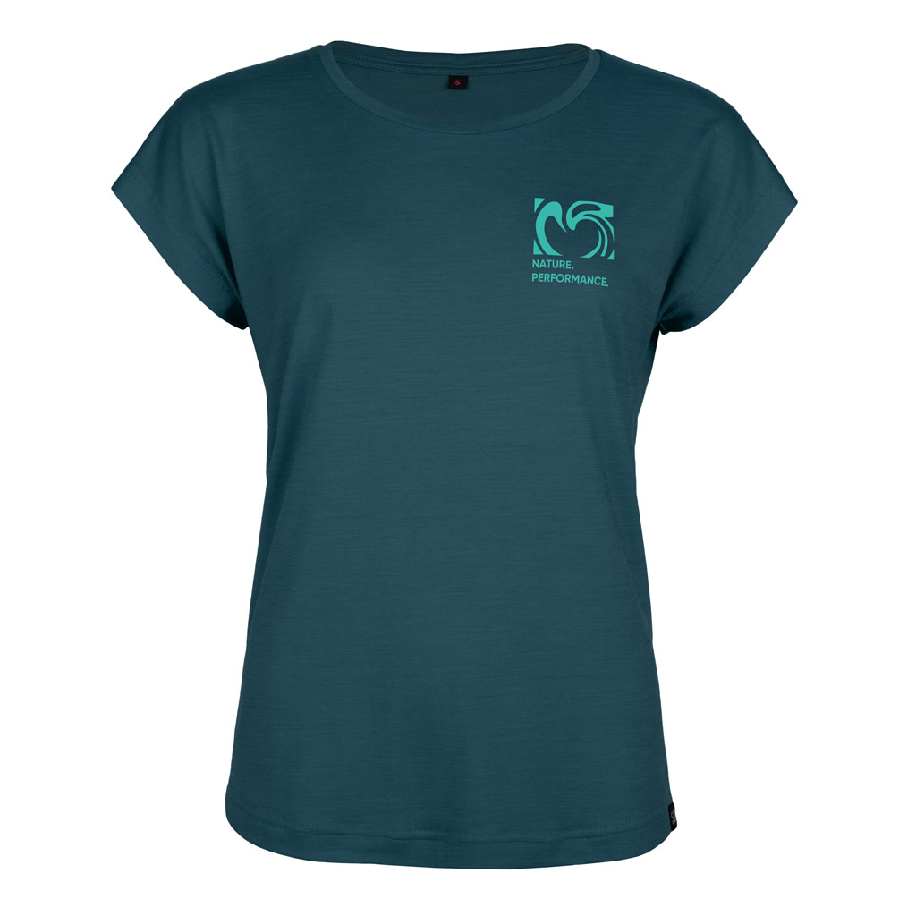 sCool Merino Shirt Viva w petrol für Damen von SCROC