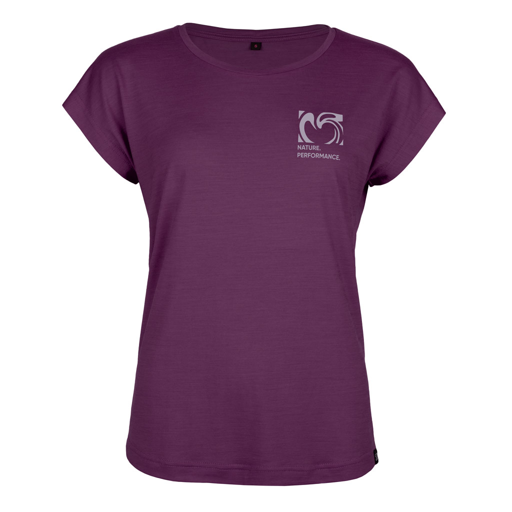 sCool Merino Shirt Viva w violett für Damen von SCROC