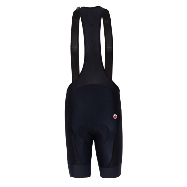 Die sCooltec Merino Bib Shorts Daura von SCROC ist eng anliegend geschnitten.