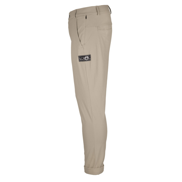 Seitenansicht der sCooltec Merino Hose Ano m in sand für Herren von SCROC.