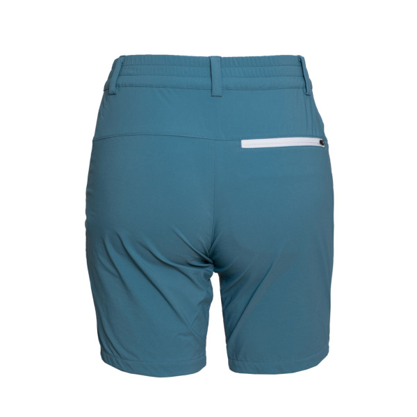 Rückansicht sCooltec Merino Shorts Marto w eisblau für Damen von SCROC.