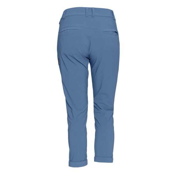 Rückansicht der sCooltec Merino Hose Pala w in stahlblau für Damen von SCROC.