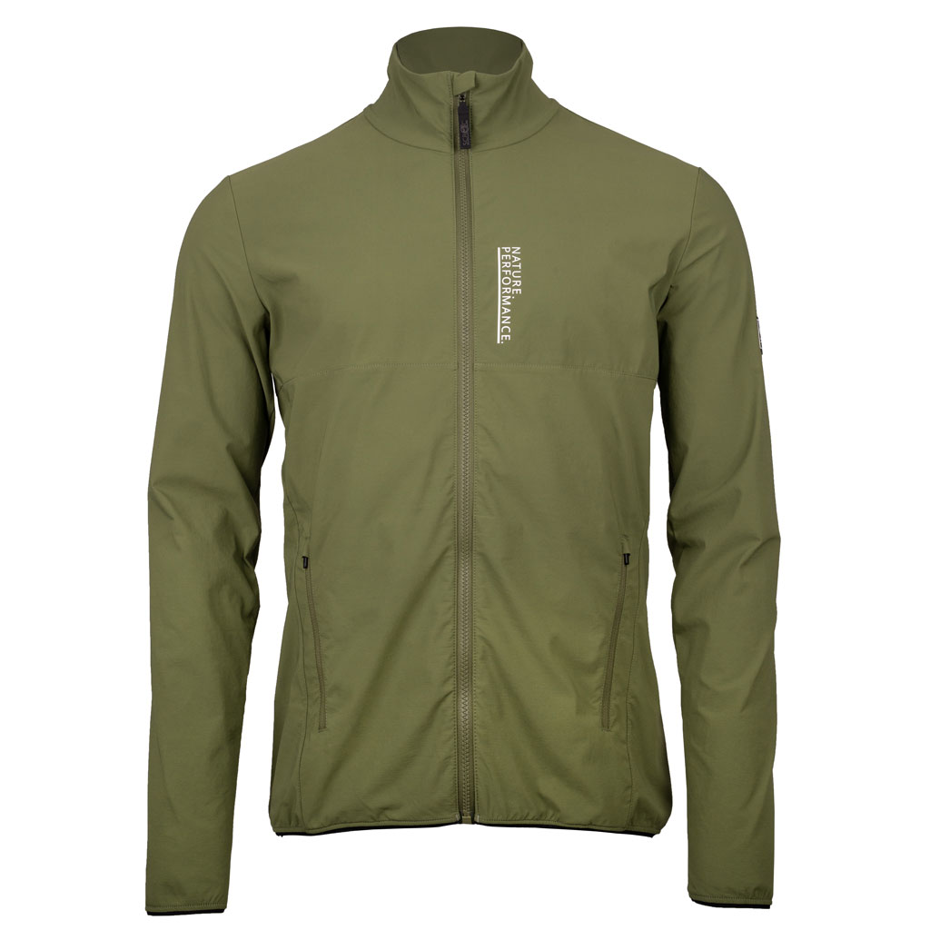 sCooltec Merino Jacke Cial m moosgrün Herren von SCROC