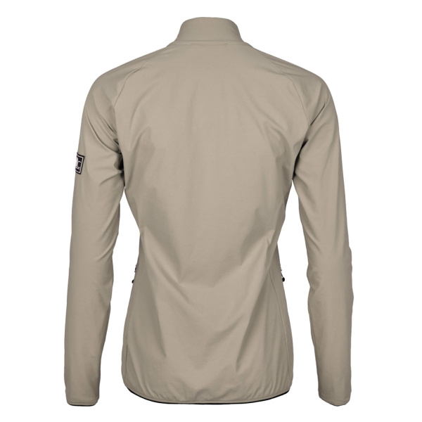 Rückansicht der sCooltec Merino Jacke Kora w sand  für Damen von SCROC.